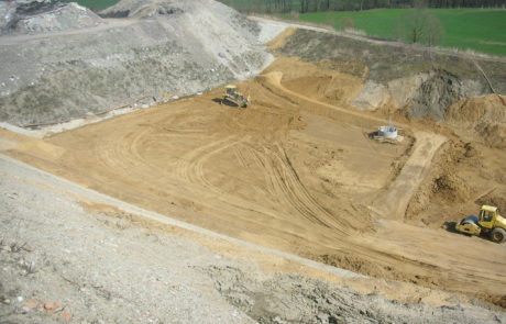 Basisabdichtung 2009 und Errichtung Sickerwassersammelschacht