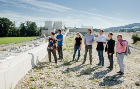 Besuch LR Stefan Kaineder auf der Baustelle 0P6A3959